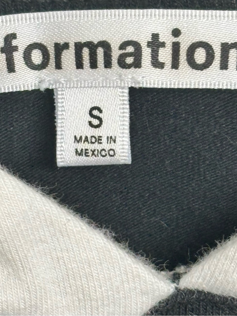 Reformation Harlan Knit Top Black & White Contrast Tank Top Size Small - Picture 5 of 5